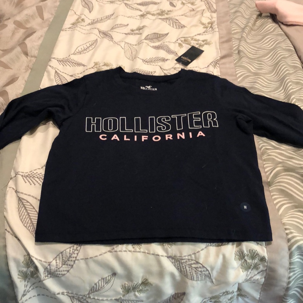 Long sleeved navy shirt